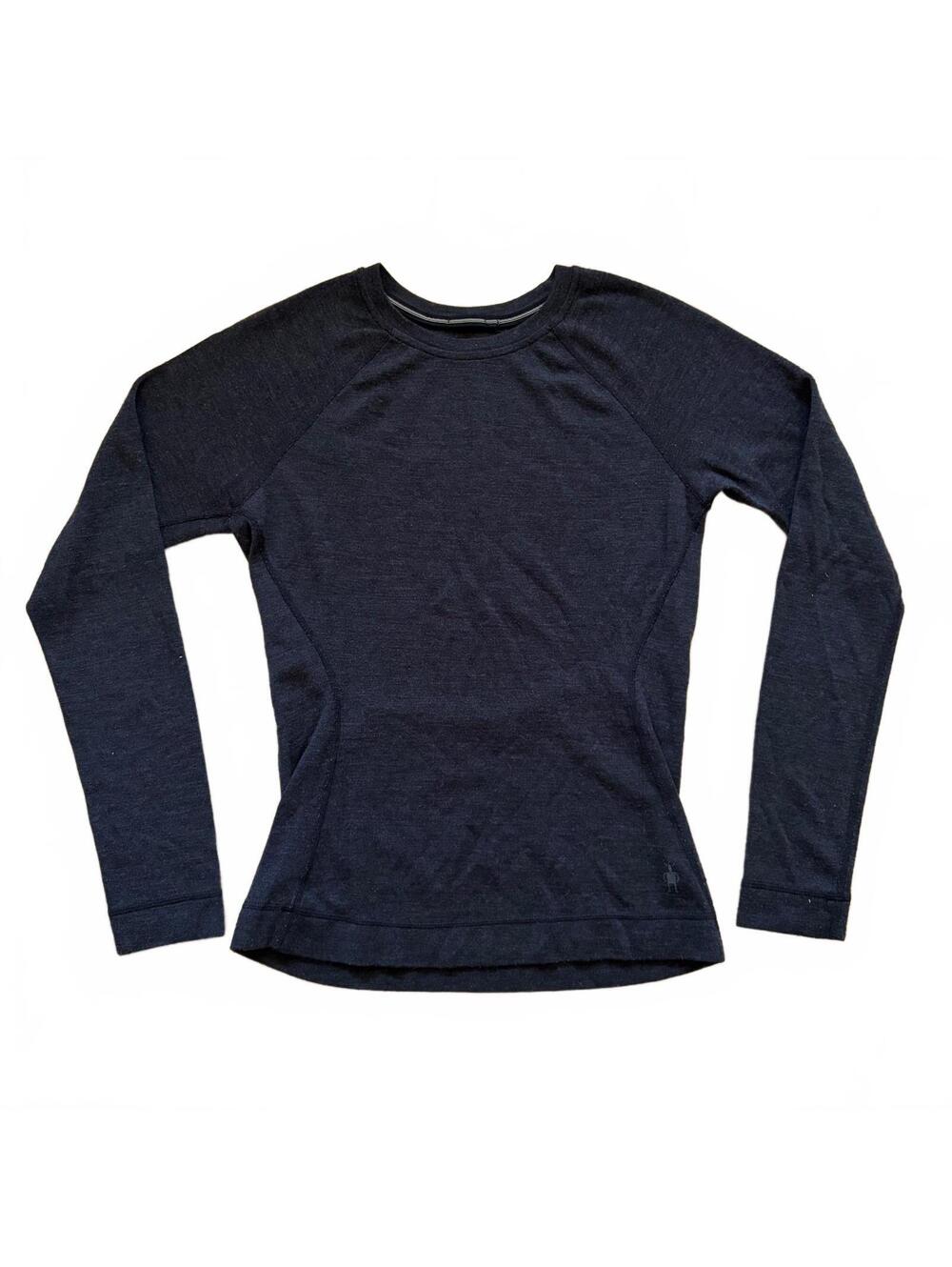 Smartwool Merino 250 Base Layer Crewneck Long Sleeve Shirt Charcoal Women Small